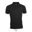 Tricou polo, 21AUG211, masculin, Poliester, Bumbac, 53x37x23 cm, Negru