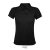 Tricou Polo, Sols, 21OCT0271, 57 x 41 x 20 cm, M, feminin, Poliester, Bumbac, Negru