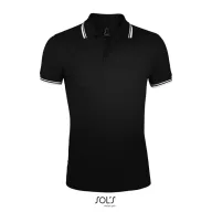   Tricou Polo Barbati, 42FEB234438, Pasadena Men, Bumbac, Masculin, Negru, Alb, 3XL