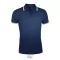 Tricou Polo Barbati, 42FEB234426, Pasadena Men, Bumbac, Masculin, Albastru French Marine, Alb, 3XL