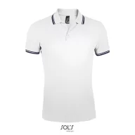   Tricou Polo Barbati, 42FEB234444, Pasadena Men, Bumbac, Masculin, Alb , Albastru Navy, 3XL