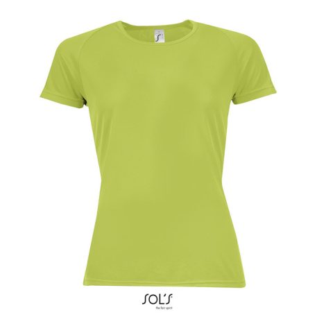 SPORTY-WOMEN TSHIRT- 140g, Polyester, Apple Green, TWIN, XXL