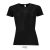 SPORTY-WOMEN TSHIRT- 140g, Polyester, black, TWIN, L