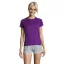 Tricou la baza gatului cu maneca scurta, Femei, SOL'S, 2601E11859, Poliester, Violet inchis, L