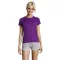 Tricou la baza gatului cu maneca scurta, Femei, SOL'S, 2601E11860, Poliester, Violet inchis, M