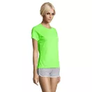 Tricou la baza gatului cu maneca scurta, Femei, SOL'S, 2601E11872, Poliester, Verde neon, M