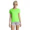 Tricou la baza gatului cu maneca scurta, Femei, SOL'S, 2601E11876, Poliester, Verde neon, XXL