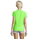 Tricou la baza gatului cu maneca scurta, Femei, SOL'S, 2601E11876, Poliester, Verde neon, XXL