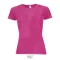 SPORTY-WOMEN TSHIRT- 140g, Polyester, Neon Pink, TWIN, M