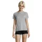 Tricou la baza gatului cu maneca scurta, Femei, SOL'S, 2601E11887, Poliester, Gri Pure, XS