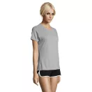 Tricou la baza gatului cu maneca scurta, Femei, SOL'S, 2601E11888, Poliester, Gri Pure, XXL