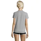 Tricou la baza gatului cu maneca scurta, Femei, SOL'S, 2601E11888, Poliester, Gri Pure, XXL