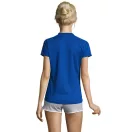 Tricou la baza gatului cu maneca scurta, Femei, SOL'S, 2601E11895, Poliester, Albastru Royal, L