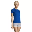 Tricou la baza gatului cu maneca scurta, Femei, SOL'S, 2601E11900, Poliester, Albastru Royal, XXL