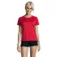 Tricou la baza gatului cu maneca scurta, Femei, SOL'S, 2601E11891, Poliester, Rosu, S