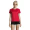 Tricou la baza gatului cu maneca scurta, Femei, SOL'S, 2601E11893, Poliester, Rosu, XS