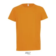 SPORTY-KIDS TSHIRT-140g, Polyester, Neon Orange, MALE, XXL