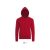 Hanorac cu gluga, 42FEB233519, Stone, Poliester, Bumbac, Unisex, Rosu, XS