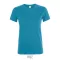 REGENT-WOMEN TSHIRT-150g, Cotton, Aqua, TWIN, XL