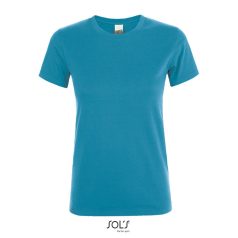 REGENT-WOMEN TSHIRT-150g, Cotton, Aqua, TWIN, XXL