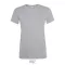 REGENT-WOMEN TSHIRT-150g, Cotton, Grey Melange, TWIN, XL