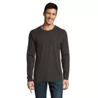   Tricou la baza gatului cu maneca lunga, Barbati, SOL'S, 2601E10881, Bumbac, Gri charcoal melange, S