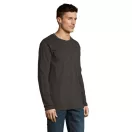Tricou la baza gatului cu maneca lunga, Barbati, SOL'S, 2601E10882, Bumbac, Gri charcoal melange, XL