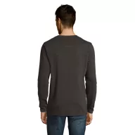   Tricou la baza gatului cu maneca lunga, Barbati, SOL'S, 2601E10883, Bumbac, Gri charcoal melange, XXL