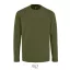 Tricou la baza gatului cu maneca lunga, Barbati, SOL'S, 2601E10886, Bumbac, Kaki inchis, L