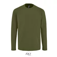   Tricou la baza gatului cu maneca lunga, Barbati, SOL'S, 2601E10889, Bumbac, Kaki inchis, XL