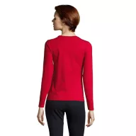   Tricou la baza gatului cu maneca lunga, Femei, SOL'S, 2601E10907, Bumbac, Rosu, L