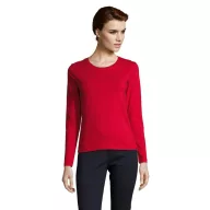   Tricou la baza gatului cu maneca lunga, Femei, SOL'S, 2601E10911, Bumbac, Rosu, XXL