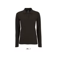   Tricou Polo, Dama, maneca lunga, SOL'S, 2401E10142, Bumbac, Negru, 3XL
