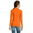 Tricou Polo cu maneca lunga, Femei, SOL'S, 2601E11405, Bumbac, Portocaliu, L