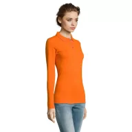   Tricou Polo cu maneca lunga, Femei, SOL'S, 2601E11407, Bumbac, Portocaliu, S