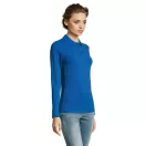 Tricou Polo cu maneca lunga, Femei, SOL'S, 2601E11418, Bumbac, Albastru Royal, M