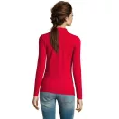 Tricou Polo cu maneca lunga, Femei, SOL'S, 2601E11414, Bumbac, Rosu, XL