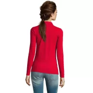   Tricou Polo cu maneca lunga, Femei, SOL'S, 2601E11414, Bumbac, Rosu, XL