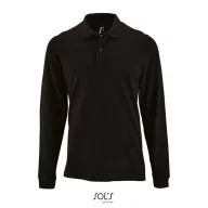  Tricou Polo, Barbati, maneca lunga, SOL'S, 2401E10166, Bumbac, Negru, 3XL