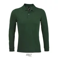   Tricou Polo cu maneca lunga, Barbati, SOL'S, 2601E11385, Bumbac, Verde Bottle, XXL