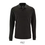   Tricou Polo, Barbati, maneca lunga, SOL'S, 2401E10173, Bumbac, Gri charcoal melange, 3XL