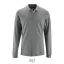 Tricou Polo, Barbati, maneca lunga, SOL'S, 2401E10187, Bumbac, Gri melange, 3XL