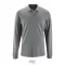 Tricou Polo, Barbati, maneca lunga, SOL'S, 2401E10190, Bumbac, Gri melange, M
