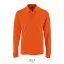 Tricou Polo, Barbati, maneca lunga, SOL'S, 2401E10199, Bumbac, Portocaliu, XL