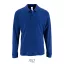 Tricou Polo, Barbati, maneca lunga, SOL'S, 2401E10202, Bumbac, Albastru royal, 4XL