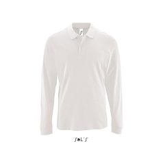   Tricou Polo, Barbati, maneca lunga, SOL'S, 2401E10220, Bumbac, Alb, XL