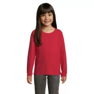   Tricou la baza gatului cu maneca lunga, Copii, SOL'S, 2601E10896, Bumbac, Rosu, XXL