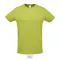 Tricou la baza gatului, Unisex, maneca scurta, SOL'S, 2401E10271, Poliester, Verde apple, 3XL