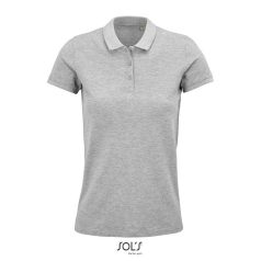 PLANET-WOMEN POLO-170g, Organic cotton, grey heather, M