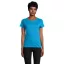 Tricou la baza gatului cu maneca scurta, Femei, SOL'S, 2601E12129, Bumbac, Albastru Aqua, M
